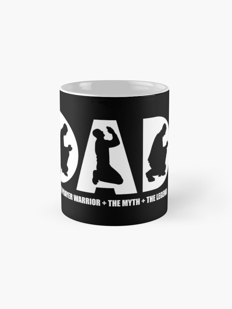 Alternate view of Christian Prayer Warrior Dad Gift Apparel Shirt Mug