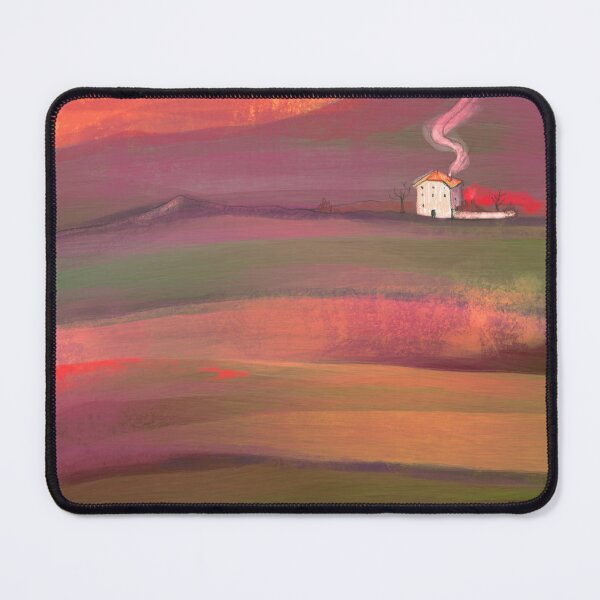 Item preview, Green and red farmhouse-fields designed and sold by OlgaMundi.