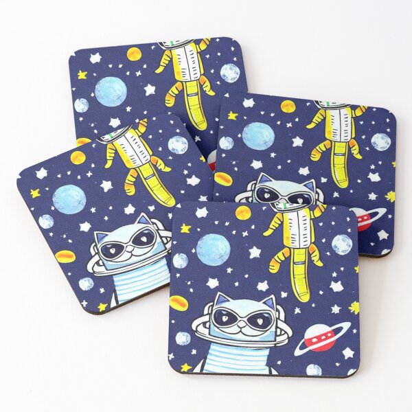 Item preview, Cats Astronauts in the Space designed and sold by vitalinari.