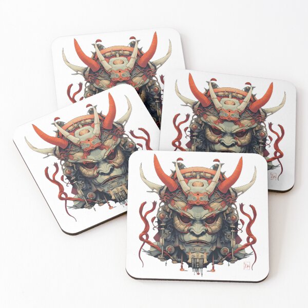 Item preview, Samurai helmet decorative and colorful mask designed and sold by Hisirdoux.