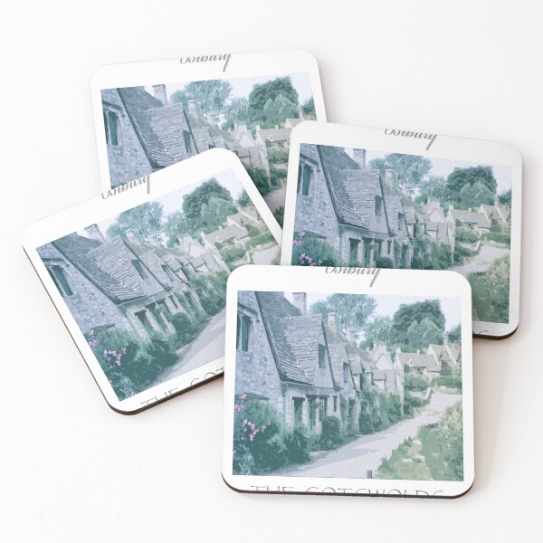 Item preview, Bibury Village Travel Poster, Gloucestershire - An Exquisite Journey Back in Time designed and sold by studioSharonKay.