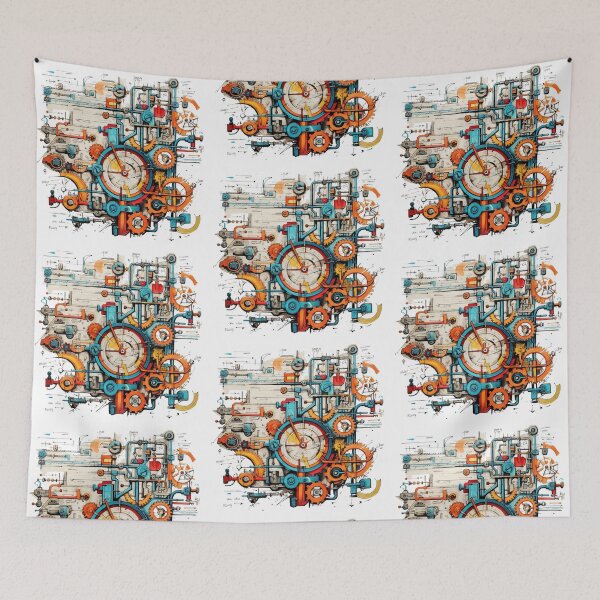 Item preview,  Copper Dreams: Ship's Soul Unveiled-Steampunk Mechanical Engineering Design designed and sold by PatriciaReyes.