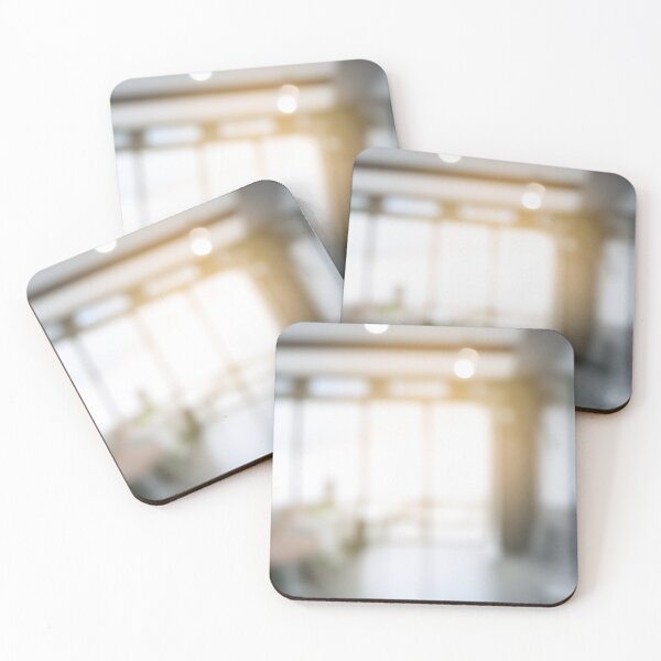 Item preview, Blurred modern conference room with large windows designed and sold by Photopat.