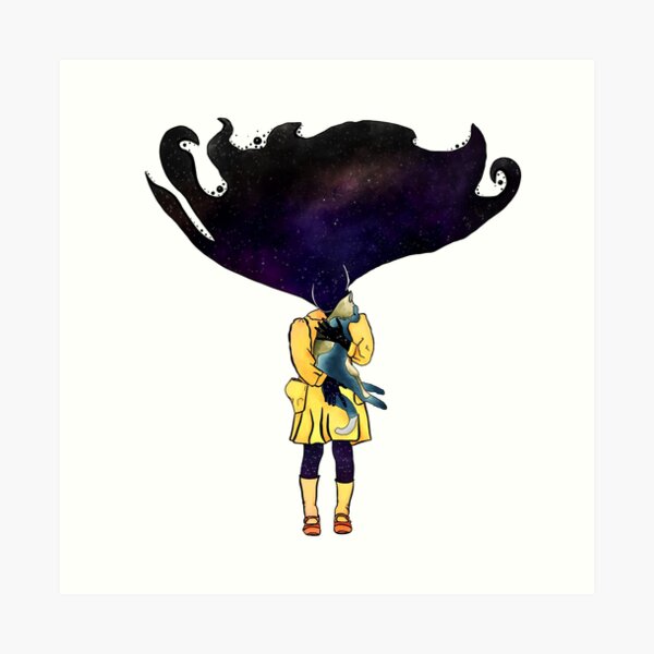 If Solar System was a girl Art Print