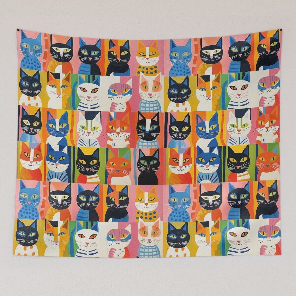 Item preview, Abstract Cat Print designed and sold by sophiesdesigns53.
