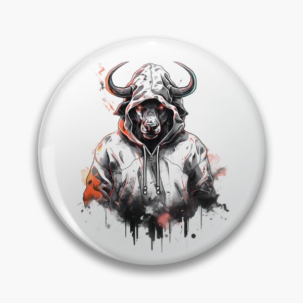 Item preview, Black Bull Brutal Gangsta Art designed and sold by MartynGrey.