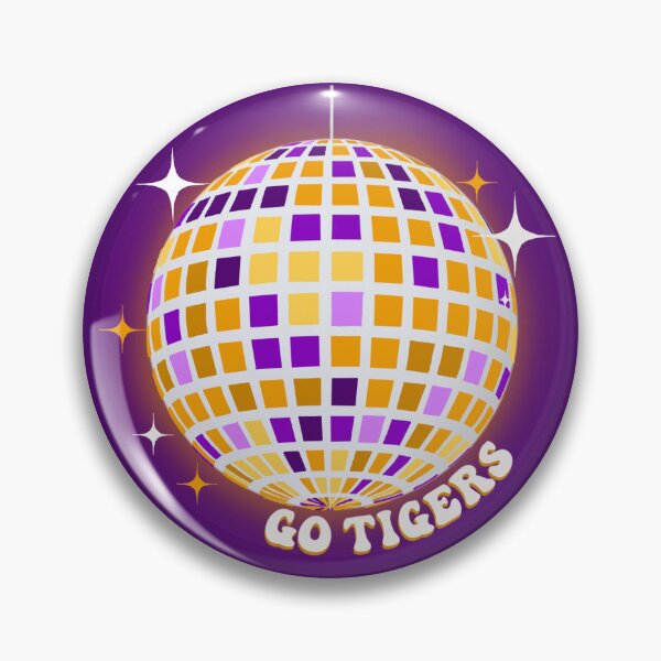 Item preview, Louisiana Go Tigers Disco Pin designed and sold by Jackiepink9.