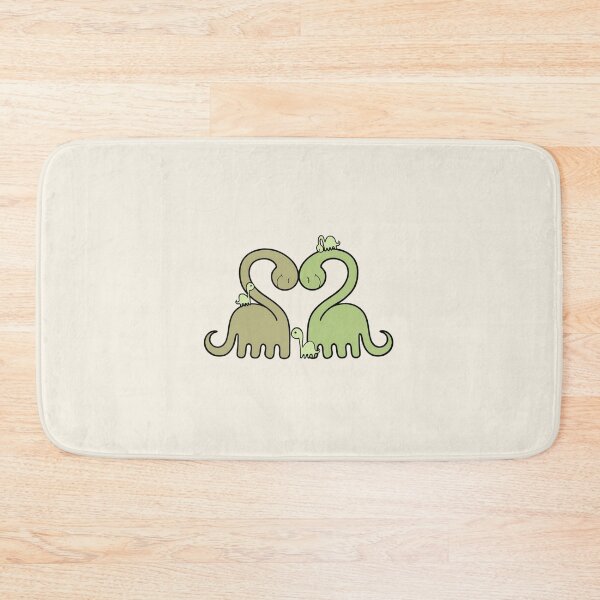 Item preview, LOVEY DINOS: Diplodocus heart cuddle FAMILY (beige) designed and sold by EmiliaMoscovich.
