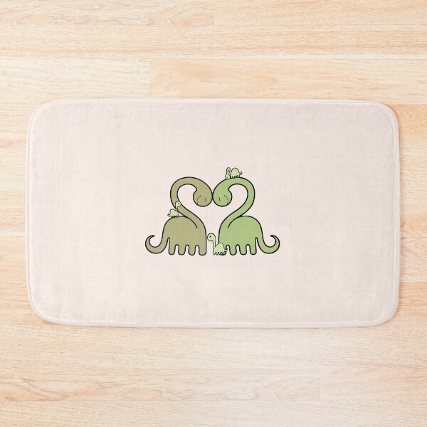 Item preview, LOVEY DINOS: Diplodocus heart cuddle FAMILY (pink) designed and sold by EmiliaMoscovich.