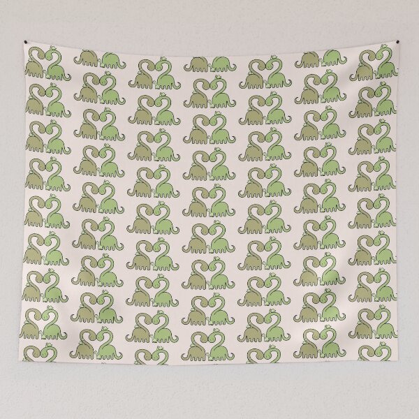 Item preview, LOVEY DINOS: Diplodocus heart cuddle FAMILY (pink) designed and sold by EmiliaMoscovich.