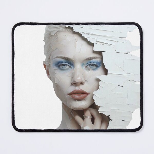 Item preview, Torn Paper Girl Portrait designed and sold by MyDearWorld.