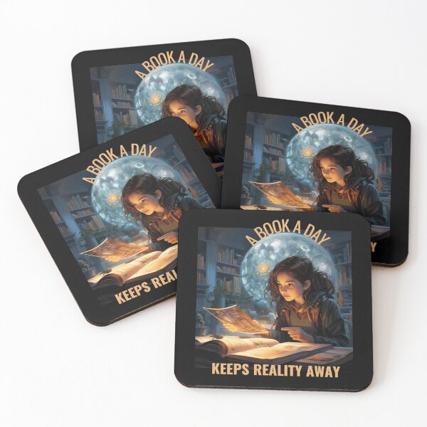 Item preview, A book a Day Keeps Reality Away designed and sold by Lab4YourStyle.