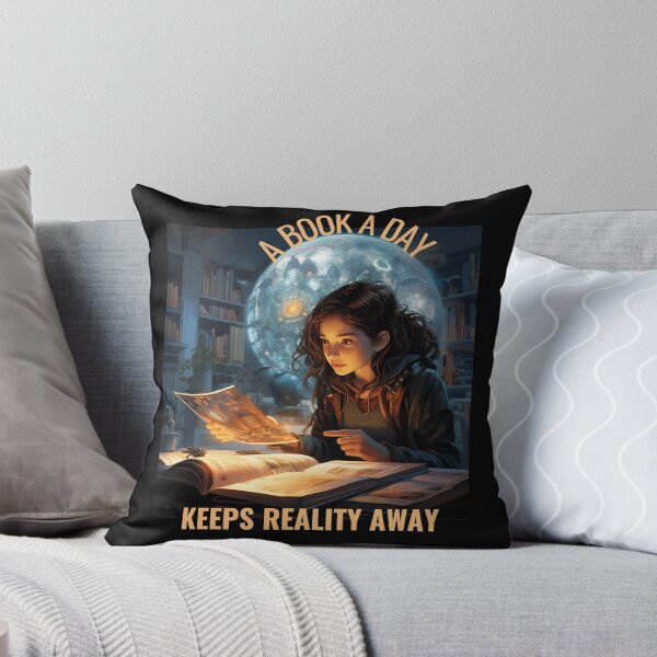 Item preview, A book a Day Keeps Reality Away designed and sold by Lab4YourStyle.