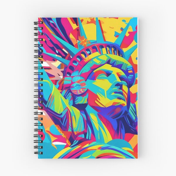 Item preview, Statue of Liberty Pop Art - Iconic Symbol in Vibrant Splendor designed and sold by Freak-Scene.