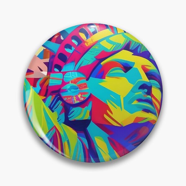 Item preview, Statue of Liberty Pop Art - Iconic Symbol in Vibrant Splendor designed and sold by Freak-Scene.