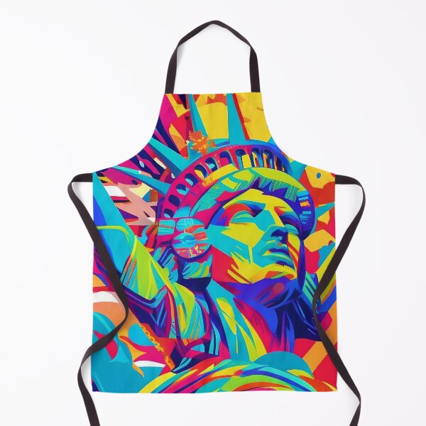 Item preview, Statue of Liberty Pop Art - Iconic Symbol in Vibrant Splendor designed and sold by Freak-Scene.