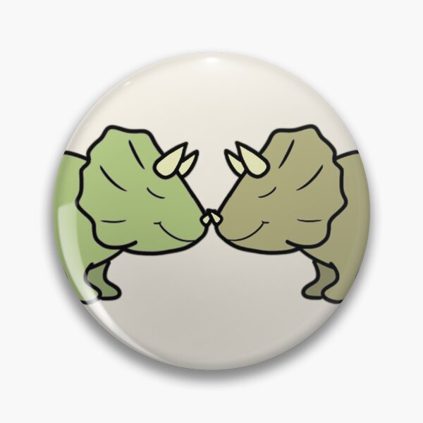 Item preview, LOVEY DINOS: cute cuddly Triceratops love (beige) designed and sold by EmiliaMoscovich.