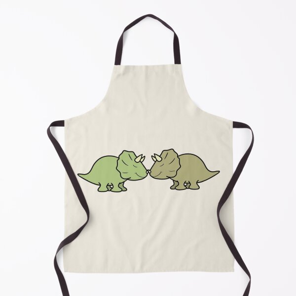 Item preview, LOVEY DINOS: cute cuddly Triceratops love (beige) designed and sold by EmiliaMoscovich.