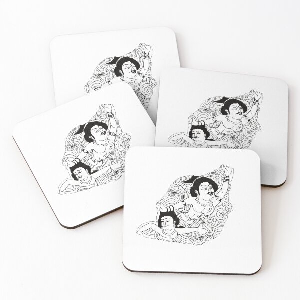 Item preview, Funny Sketch Dunhuang Mogao Mr and Mrs Aladdin's Lamp Buddhism  designed and sold by Mulan-Prints.