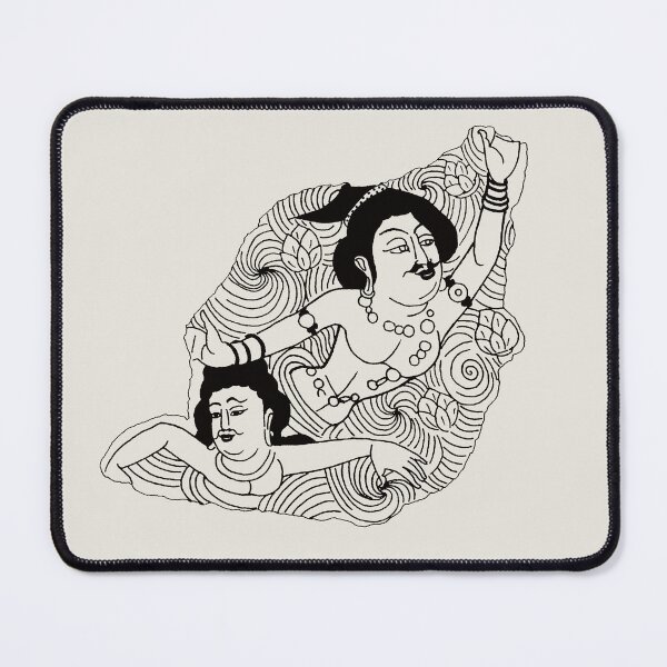Item preview, Funny Sketch Dunhuang Mogao Mr and Mrs Aladdin's Lamp Buddhism designed and sold by Mulan-Prints.