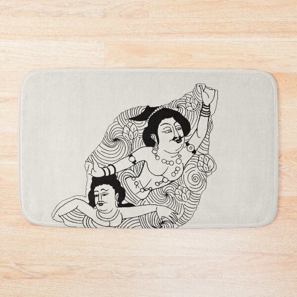 Item preview, Funny Sketch Dunhuang Mogao Mr and Mrs Aladdin's Lamp Buddhism  designed and sold by Mulan-Prints.