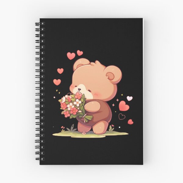 Artikelvorschau, Liebevoller Bär mit Blumen entworfen und verkauft von SoulTints.