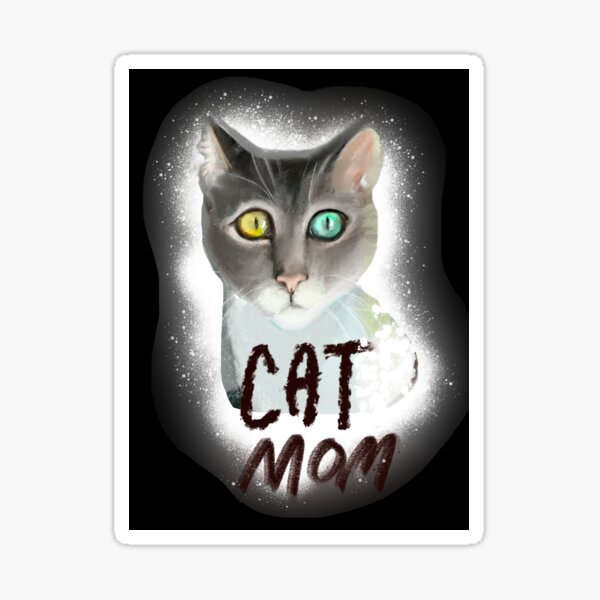 Item preview, Cat Mom Sticker designed and sold by Artangible.