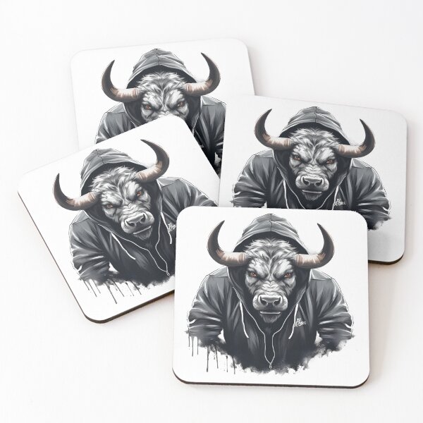Item preview, Black Bull Brutal Gangsta Art designed and sold by MartynGrey.