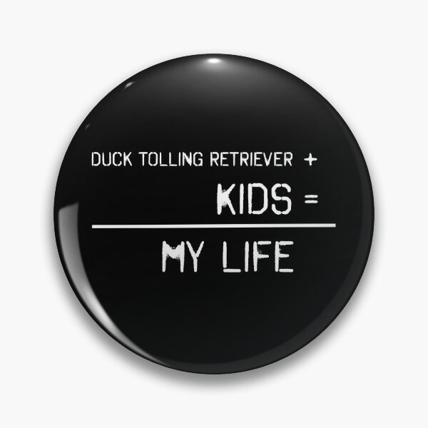 Item preview, Duck Tolling Retriever and kids = my life - in white designed and sold by EmeraldeaArt.