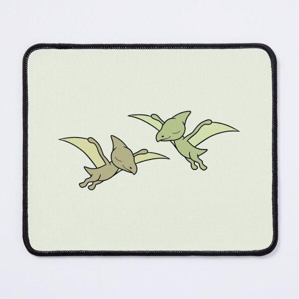 Item preview, LOVEY DINOS: flying Pteranodon couple (green) designed and sold by EmiliaMoscovich.