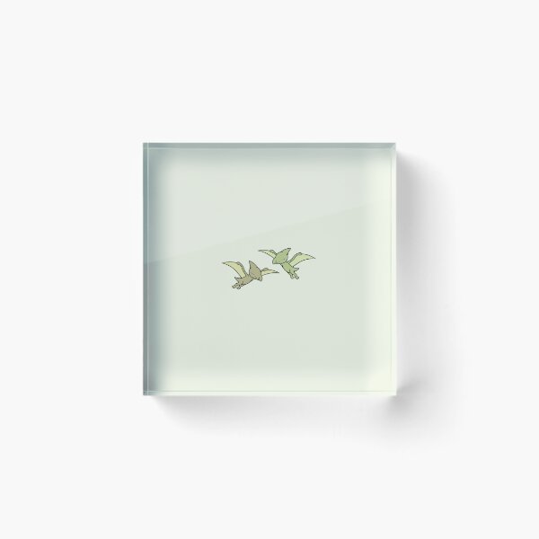Item preview, LOVEY DINOS: flying Pteranodon couple (green) designed and sold by EmiliaMoscovich.