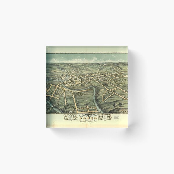 Item preview, Paris, Kentucky (1870) designed and sold by allhistory.