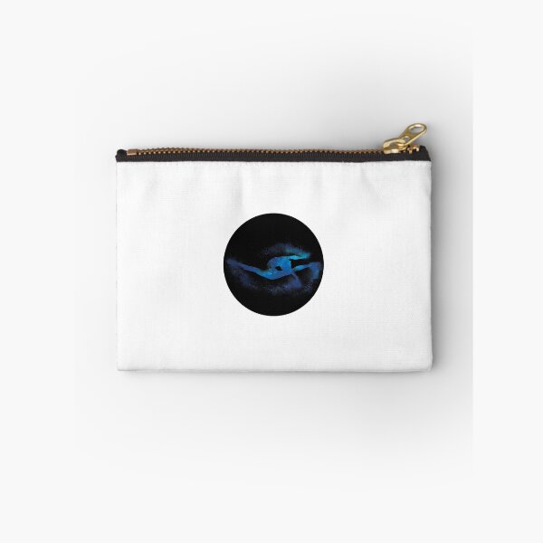 Item preview, Gymnast jump silhouette - sand explosion (blue galaxy) - dance lover / ballet lover / gymnastics lover - gift idea designed and sold by Vane22april.
