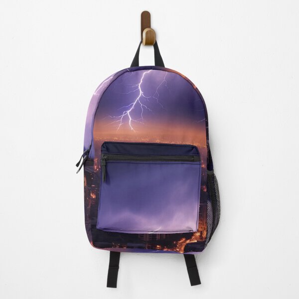Item preview, Lightning and Thunderstorm over the city skyline 1 designed and sold by Art by Lilia.