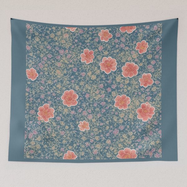Item preview, Seamless flower patterns designed and sold by Rosamose.