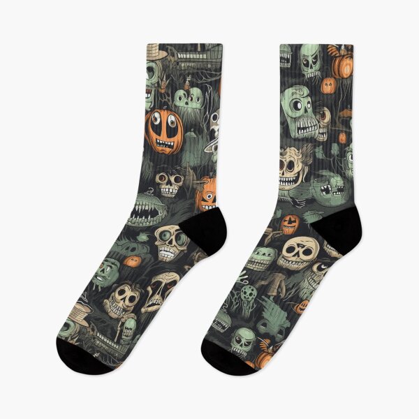 Item preview, xNightmare Frights: Seamless Halloween Horror Patterns designed and sold by AlienSkinEyes.