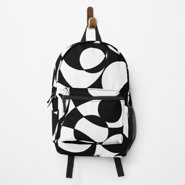 Item preview, Abstract Circles Black and White Spheres Maximalist Pattern designed and sold by theblnkstudio.