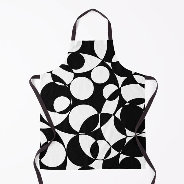 Item preview, Abstract Circles Black and White Spheres Maximalist Pattern designed and sold by theblnkstudio.