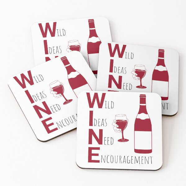Item preview, WINE: Wild Ideas Need Encouragement Funny Acrostic designed and sold by mipodbusiness.