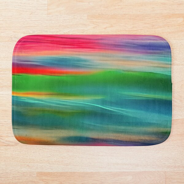 Item preview, Multicolored Magic Waters: A Pink, Purple, Green, Blue, Red, and Yellow Painted Style Multicolored Abstract Art Image designed and sold by Bridie  OBrien.
