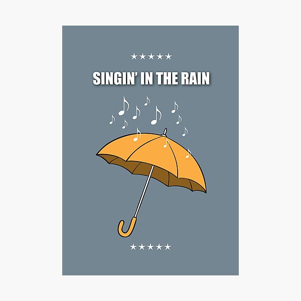 Singin' In The Rain - Alternative Movie Poster Photographic Print