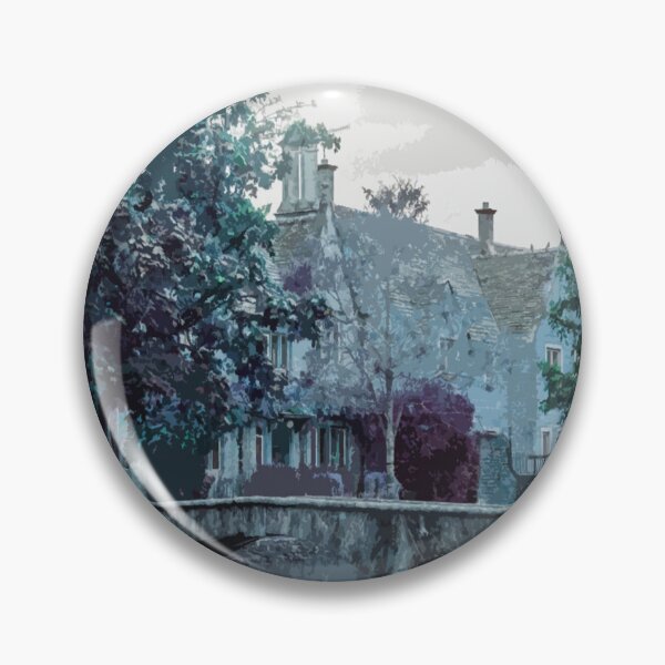 Item preview, Bourton-on-the-Water Travel Poster, Gloucestershire - An Idyllic Village Scene to be Remembered designed and sold by studioSharonKay.