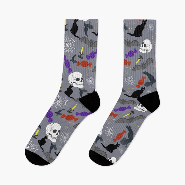 Aperçu de l'œuvre Motif effrayant d'Halloween créée et vendue par LupineDesign.