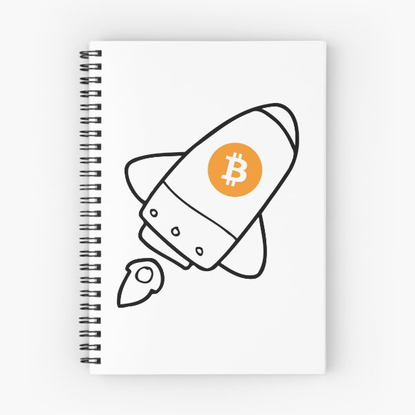 Item preview, Bitcoin Rocket to the Moon (Classic Logo) designed and sold by TheBitcoinBug.
