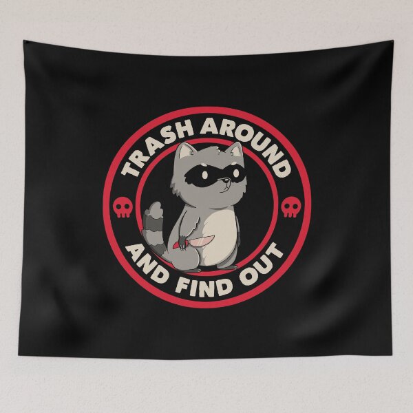 Item preview,  Trash Around Raccoon Red by Tobe Fonseca designed and sold by Tobe Fonseca®.