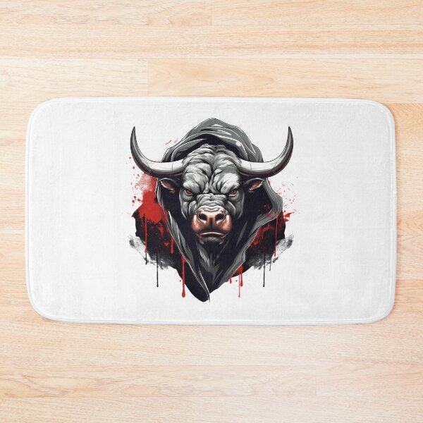 Artikelvorschau, Black Bull Masculine Alpha Male Manly Gangsta Art entworfen und verkauft von MartynGrey.