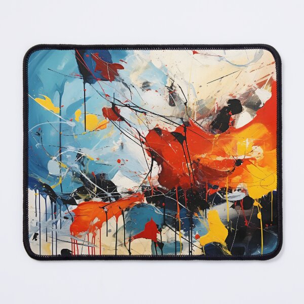 Artikelvorschau, Rot/blaues abstraktes expressionistisches Design entworfen und verkauft von dcrc.