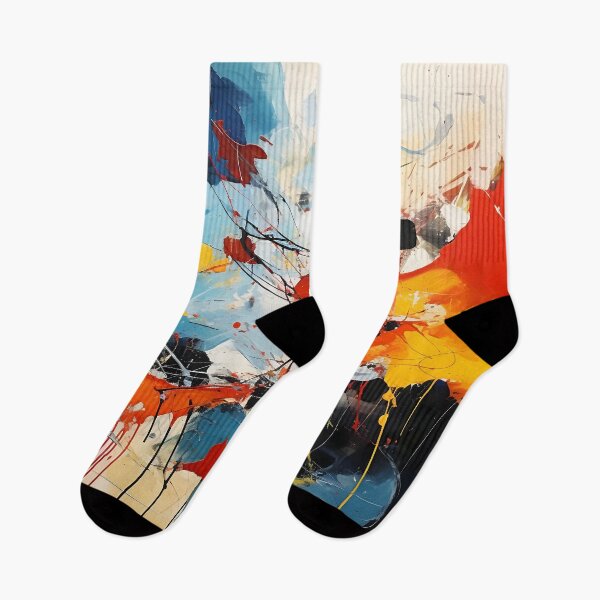 Artikelvorschau, Rot/blaues abstraktes expressionistisches Design entworfen und verkauft von dcrc.