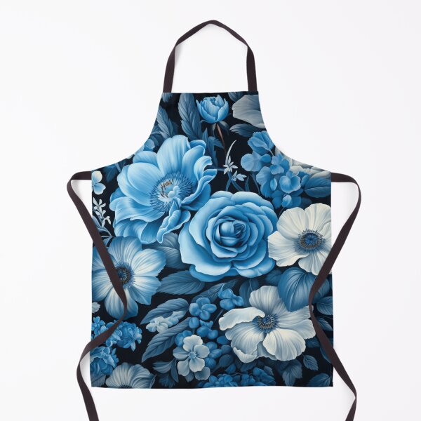 Item preview, Blue flowers texture designed and sold by Quijote-.