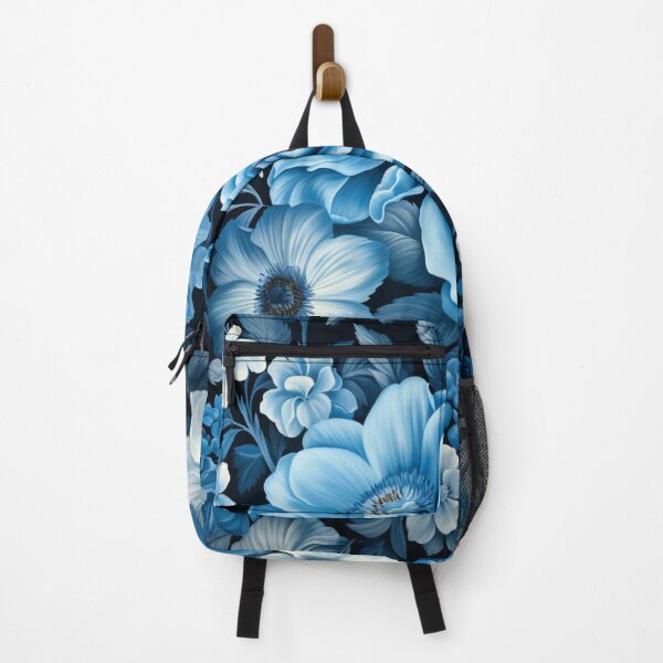 Item preview, Blue flowers texture designed and sold by Quijote-.